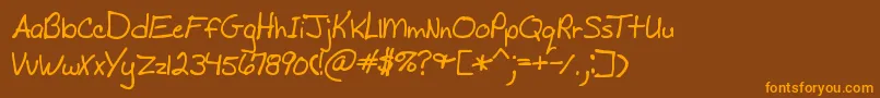 Más sobre la fuente MadsScrawlBrk fuente MadsScrawlBrk – Fuentes Naranjas Sobre Fondo Marrón