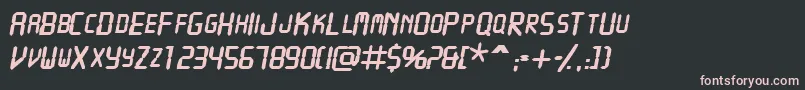 More about Vcrscapsssk ffy Font Vcrscapsssk ffy Font – Pink Fonts on Black Background