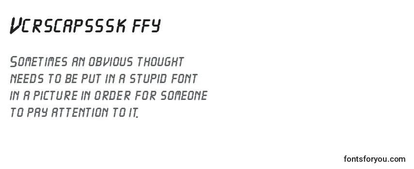 Vcrscapsssk ffy Font