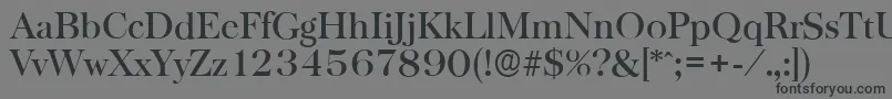 BaskervilleserialMediumRegular Font – Black Fonts on Gray Background