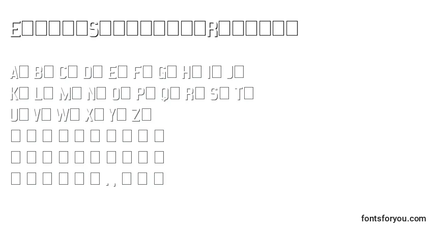 EmbossStatementRegular Font – alphabet, numbers, special characters