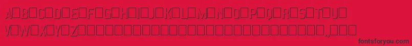 EmbossStatementRegular Font – Black Fonts on Red Background