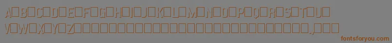 EmbossStatementRegular Font – Brown Fonts on Gray Background