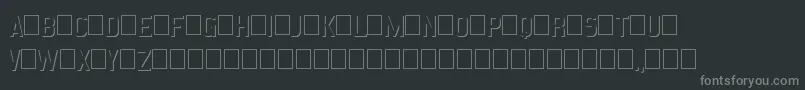 Шрифт EmbossStatementRegular – серые шрифты на чёрном фоне