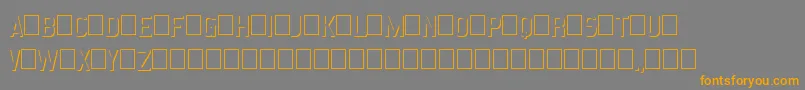 EmbossStatementRegular Font – Orange Fonts on Gray Background