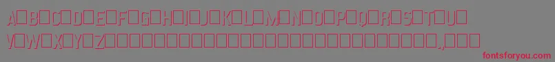 EmbossStatementRegular Font – Red Fonts on Gray Background