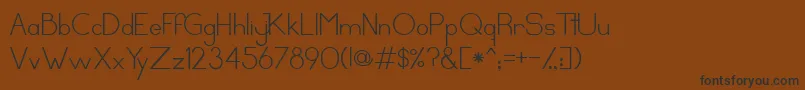 CirclesandsticksRegular Font – Black Fonts on Brown Background