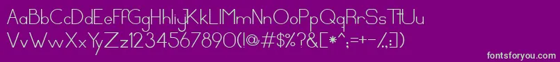 CirclesandsticksRegular Font – Green Fonts on Purple Background