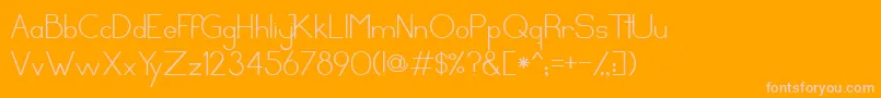 CirclesandsticksRegular Font – Pink Fonts on Orange Background