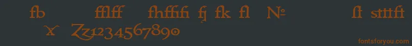 Immrtlt ffy Font – Brown Fonts on Black Background