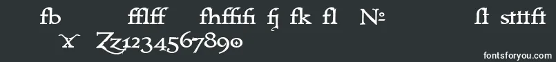 Immrtlt ffy Font – White Fonts on Black Background