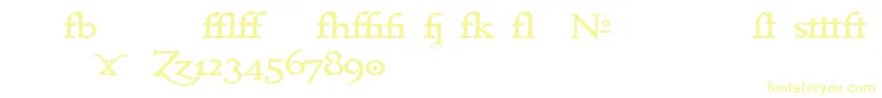 Immrtlt ffy Font – Yellow Fonts on White Background