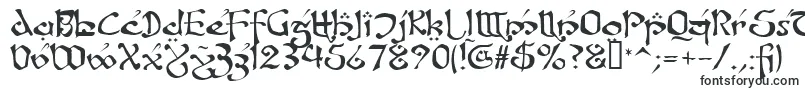 FanjofeyLeodaAhRegular-Schriftart – Grunge-Schriften