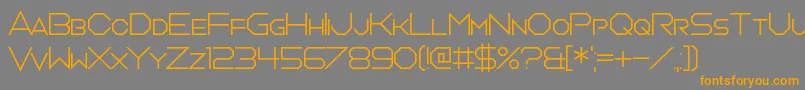 OrchestraOfStrings Font – Orange Fonts on Gray Background