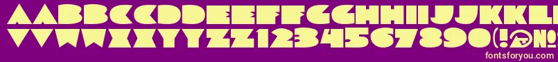 SortaDecoJl Font – Yellow Fonts on Purple Background