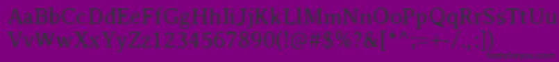 AveriaserifLight Font – Black Fonts on Purple Background