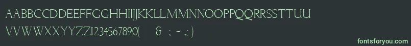 Шрифт LichtnerRegular – зелёные шрифты на чёрном фоне