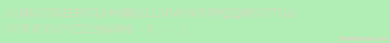 LichtnerRegular Font – Pink Fonts on Green Background