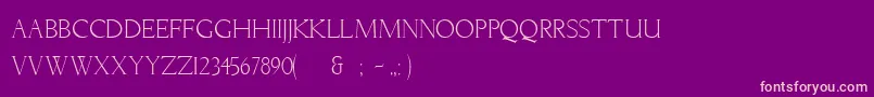 LichtnerRegular Font – Pink Fonts on Purple Background