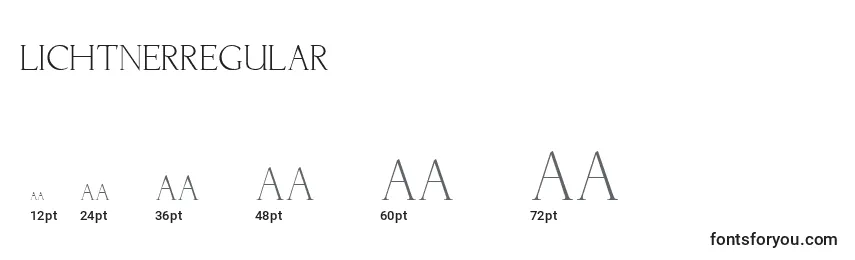 LichtnerRegular Font Sizes