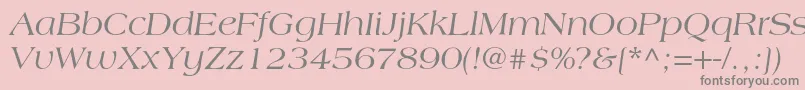 LagunacItalic Font – Gray Fonts on Pink Background