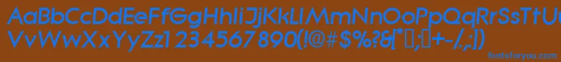 SabordisplaysskItalic Font – Blue Fonts on Brown Background