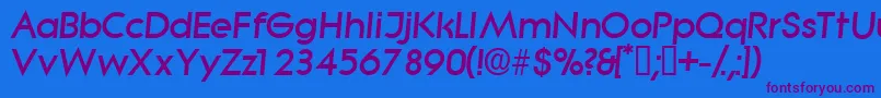 SabordisplaysskItalic Font – Purple Fonts on Blue Background