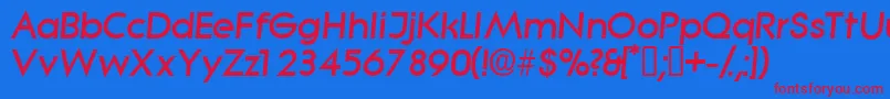 SabordisplaysskItalic Font – Red Fonts on Blue Background