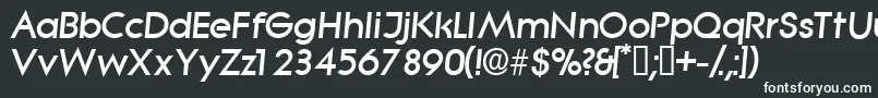 Шрифт SabordisplaysskItalic – белые шрифты на чёрном фоне