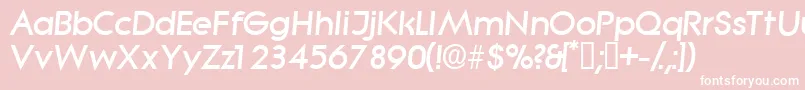 SabordisplaysskItalic Font – White Fonts on Pink Background