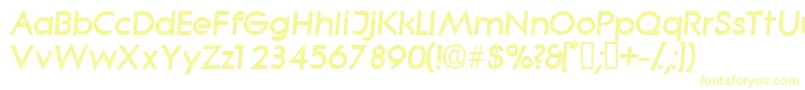 SabordisplaysskItalic Font – Yellow Fonts on White Background