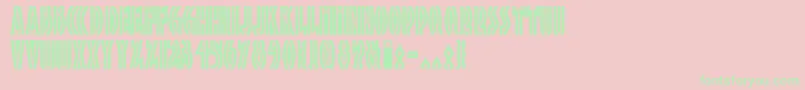 Tropn1 Font – Green Fonts on Pink Background