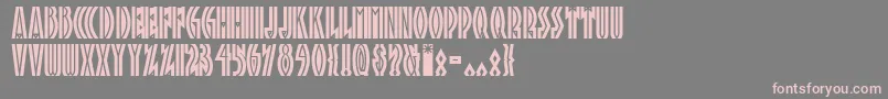 Tropn1 Font – Pink Fonts on Gray Background