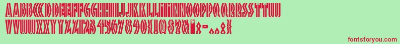 Tropn1 Font – Red Fonts on Green Background