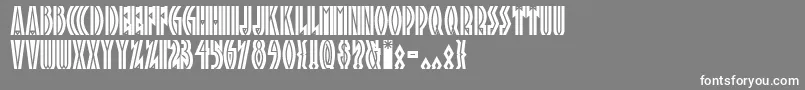 フォントTropn1 – 灰色の背景に白い文字