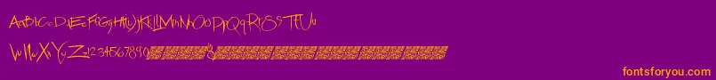 Saiba mais sobre a fonte Chronicmethodmb Fonte Chronicmethodmb – fontes laranjas em um fundo violeta