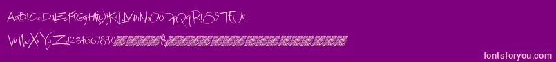 Chronicmethodmb Font – Pink Fonts on Purple Background