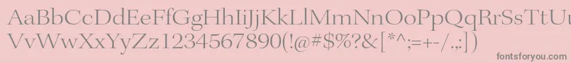 KeplerstdLightextdisp Font – Gray Fonts on Pink Background