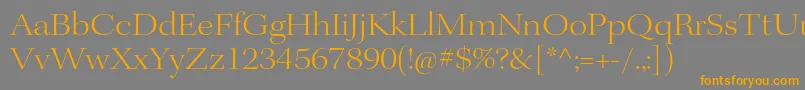 KeplerstdLightextdisp Font – Orange Fonts on Gray Background