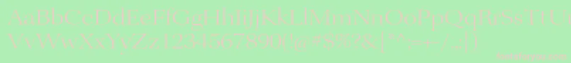 KeplerstdLightextdisp Font – Pink Fonts on Green Background