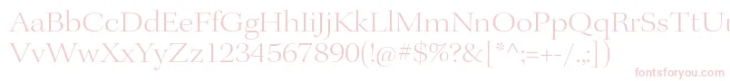 KeplerstdLightextdisp Font – Pink Fonts on White Background