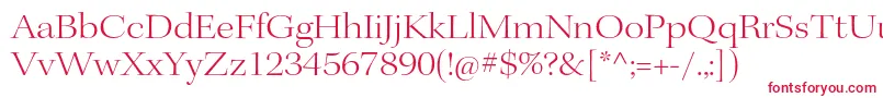 フォントKeplerstdLightextdisp – 赤い文字