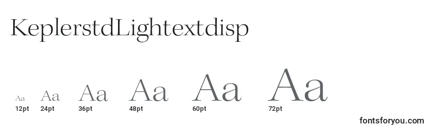 KeplerstdLightextdisp Font Sizes