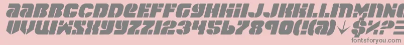 SpaceCruiserItalic Font – Gray Fonts on Pink Background