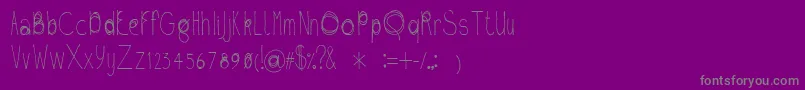 Fil01 Font – Gray Fonts on Purple Background