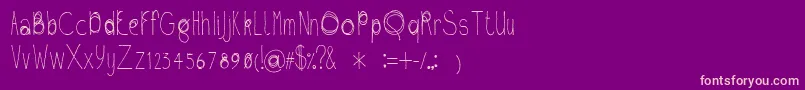 Fil01 Font – Pink Fonts on Purple Background
