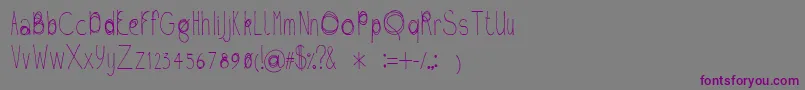 Fil01 Font – Purple Fonts on Gray Background