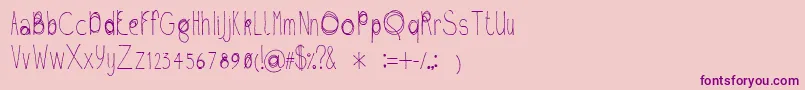 Fil01 Font – Purple Fonts on Pink Background