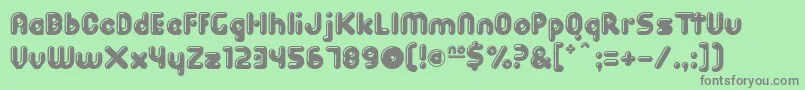 SpitShine Font – Gray Fonts on Green Background