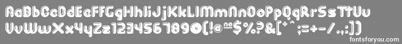SpitShine Font – White Fonts on Gray Background